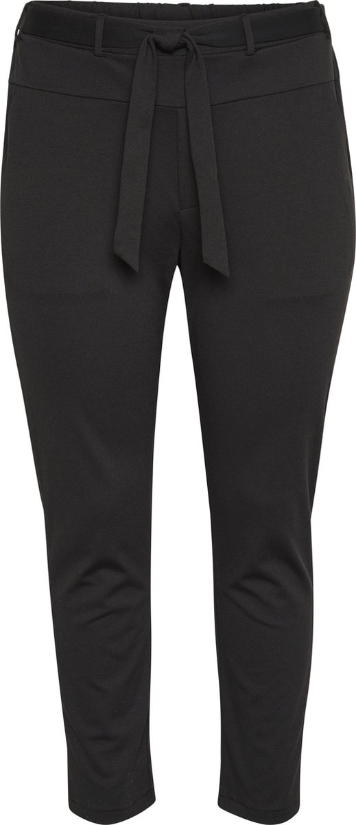 Kaffe Curve KCjenna Belt Dames Broek -Black Deep