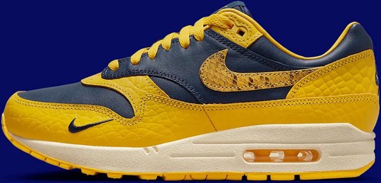 Nike Air Max 1 Premium sneakers - Michigan - Casual schoenen - Geel - Zwart  - Maat 40 | bol