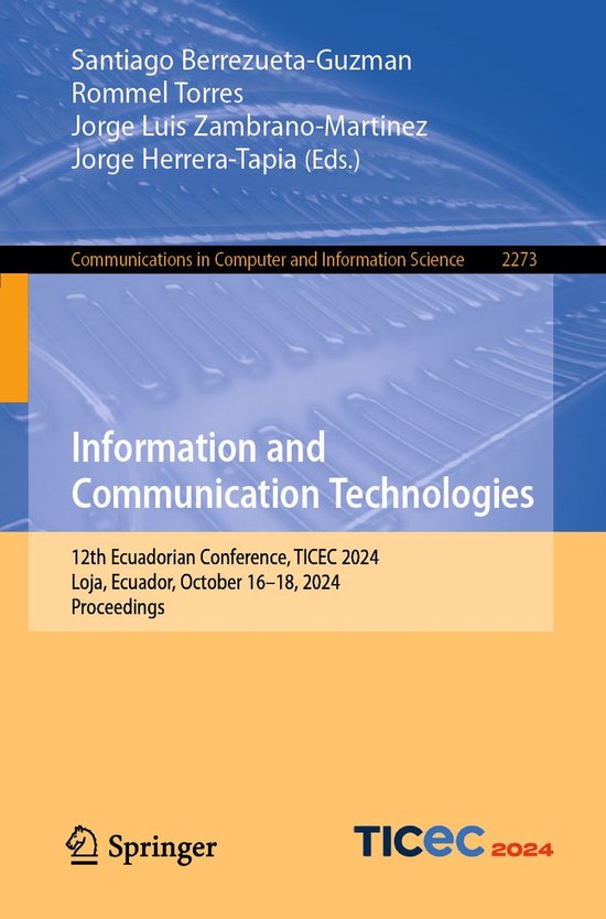 Springer Nature Proceedings Computer Science - Information a ... - cover