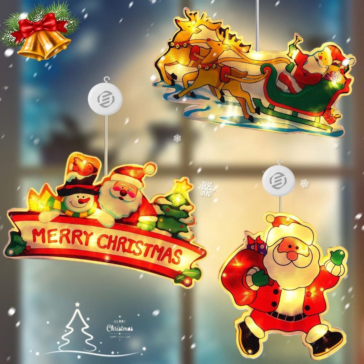 Equivera Kerstverlichting - Kerstverlichting Buiten - Kerstverlichting Binnen - Kerstdecoratie - Kerstlichtjes - Kerst Lichtjes - Kerst Verlichting - Kerstversiering - Kerstdecoratie