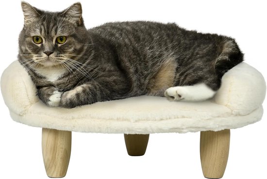 Kattenmand Kalmerend Kattenbed, Kattensofa Huisdierbed voor Katten Puppy, Kattengrotbed Kattentent Donutknuffelaar, Rond Pluizig Kattenslaapzak Kattenkussen, Wasbaar Anti-slip (XL-65cm,Bruin