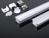 V-tac Led Strip Profile Vt-8115 200 Cm Aluminium Argent/ Blanc Mat