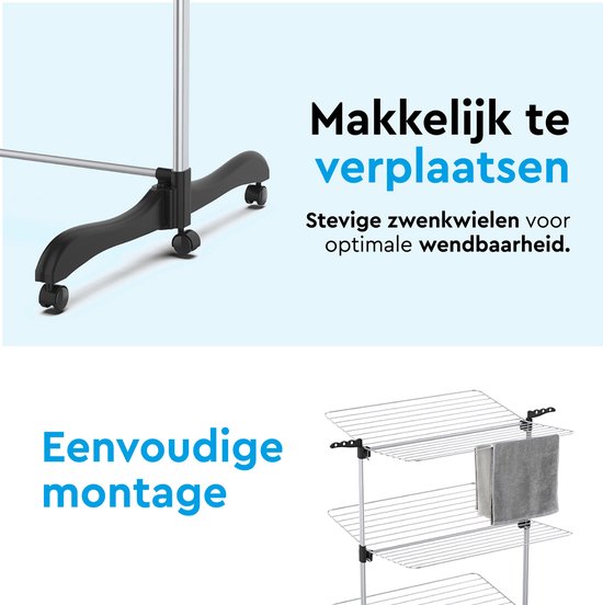 BRASQ Droogtoren - Inklapbaar - Drooglengte 36 Meter