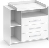 Vicco Oskar Luiertafel – 113 x 100 cm met 3 grote laden Wit