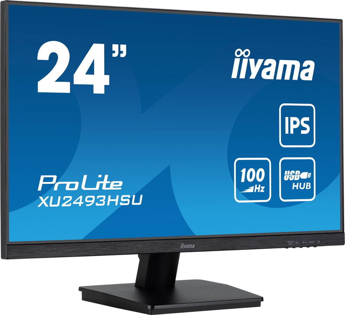iiyama ProLite XU2493HSU-B7 ledmonitor 100 Hz, HDMI, DisplayPort, USB, Audio, Adaptive Sync