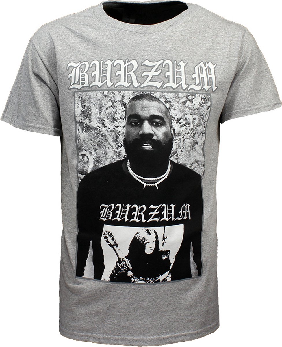 Burzum Kanye West T-Shirt Grijs - Officiële Merchandise - S