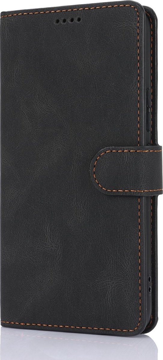 Mobigear Telefoonhoesje geschikt voor Xiaomi 14T Pro Hoesje | Mobigear Wallet Bookcase Portemonnee | Pasjeshouder voor 3 Pasjes | Telefoonhoesje voor Pinpas / OV Kaart / Rijbewijs - Zwart