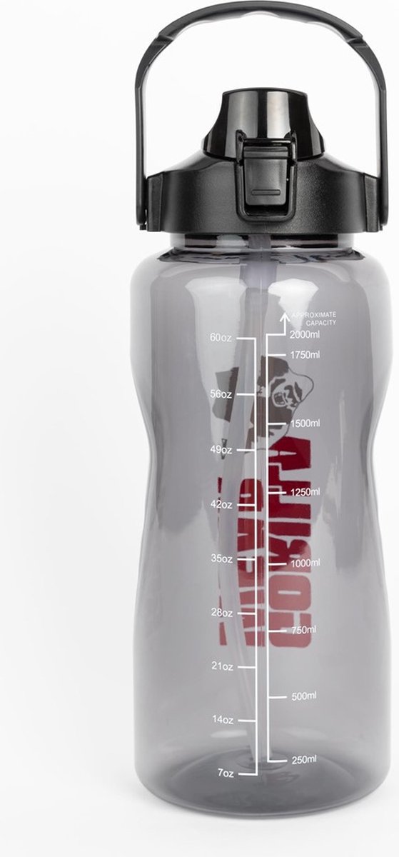 Gorilla Wear Waterfles met Sleeve - Zwart - 2 L — afbeelding 2