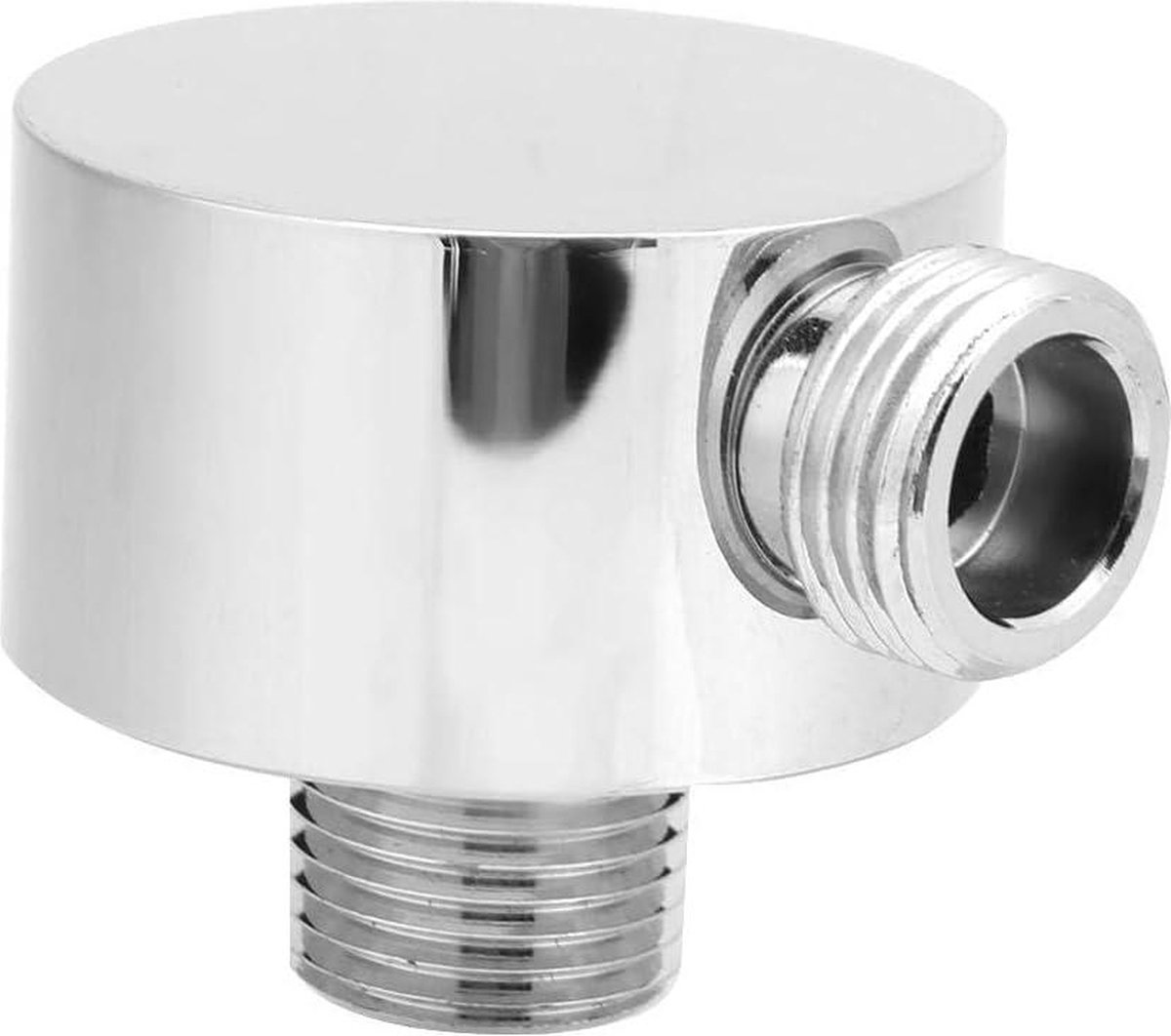 Goedkoopste Messing ronde handheld douche muur connector - Vervangende verstelbare muur voeding elleboog - Douche slang accessoires