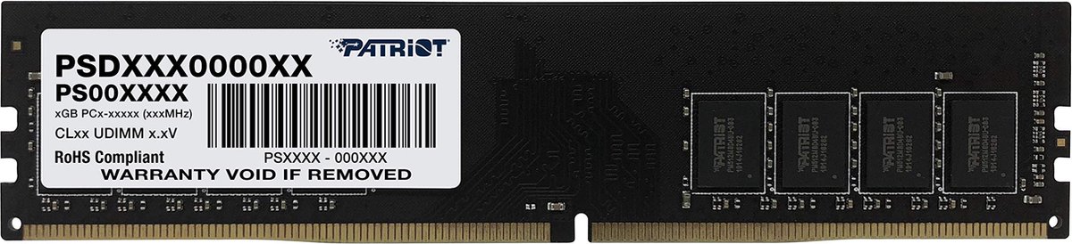 Patriot Memory Signature PSD432G26662 geheugenmodule 32 GB 1 x 32 GB DDR4 2666 MHz