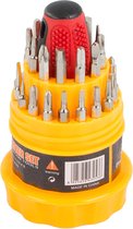 Precisie schroevendraaier met oa Torx bitjes 31 stuks magneet