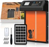 Oranje Metaal met Timer, Zonnepaneel en Afstandsbediening
