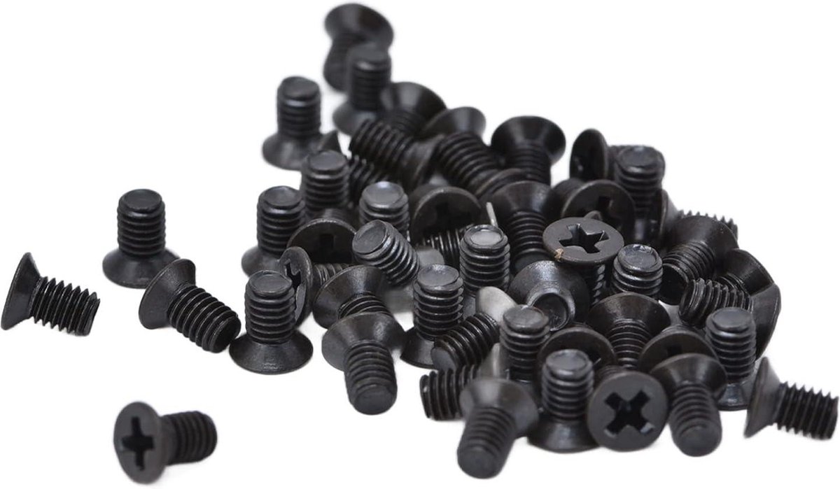 Sturiz 80 stuks M3 X 30 mm schroeven met verzonken kop zwart roestvrij staal A2 V2A verzonken kop binnenzeskant schroeven DIN 7991 verzonken schroeven