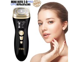 DAKANNA® - Gezichtsverzorging - Gezichtsmassage Apparaat - Huidverjongingsapparaat - Facelift Apparaat - Collageen - DIY - EMS / RF / HIFU - Zwart - Spierstimulator - Anti Rimpel