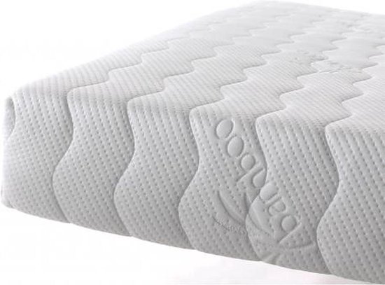 Pocket matras koudschuim 90x200 20cm met luxe bamboe hoes met rits