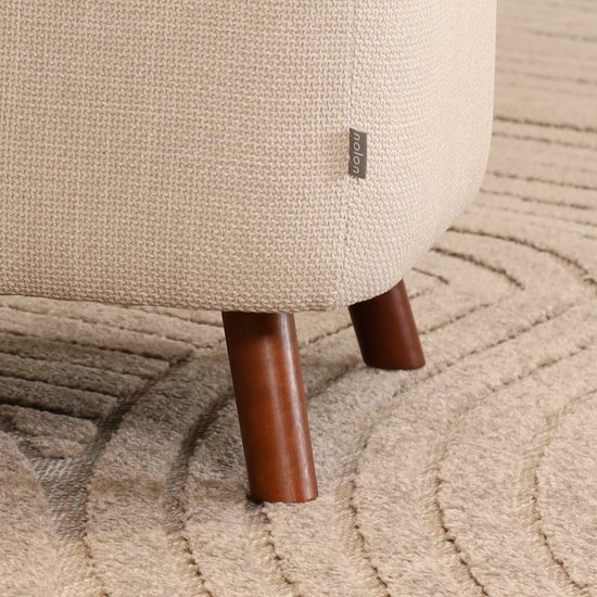Nolon Banquette Julia avec rangement beige - 83 x 41 cm