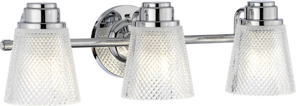 Quintiesse LED Badkamerarmatuur Hudson | 3W 3000K 300Lm 830 | IP44 | Dimbaar | Polished Chrome