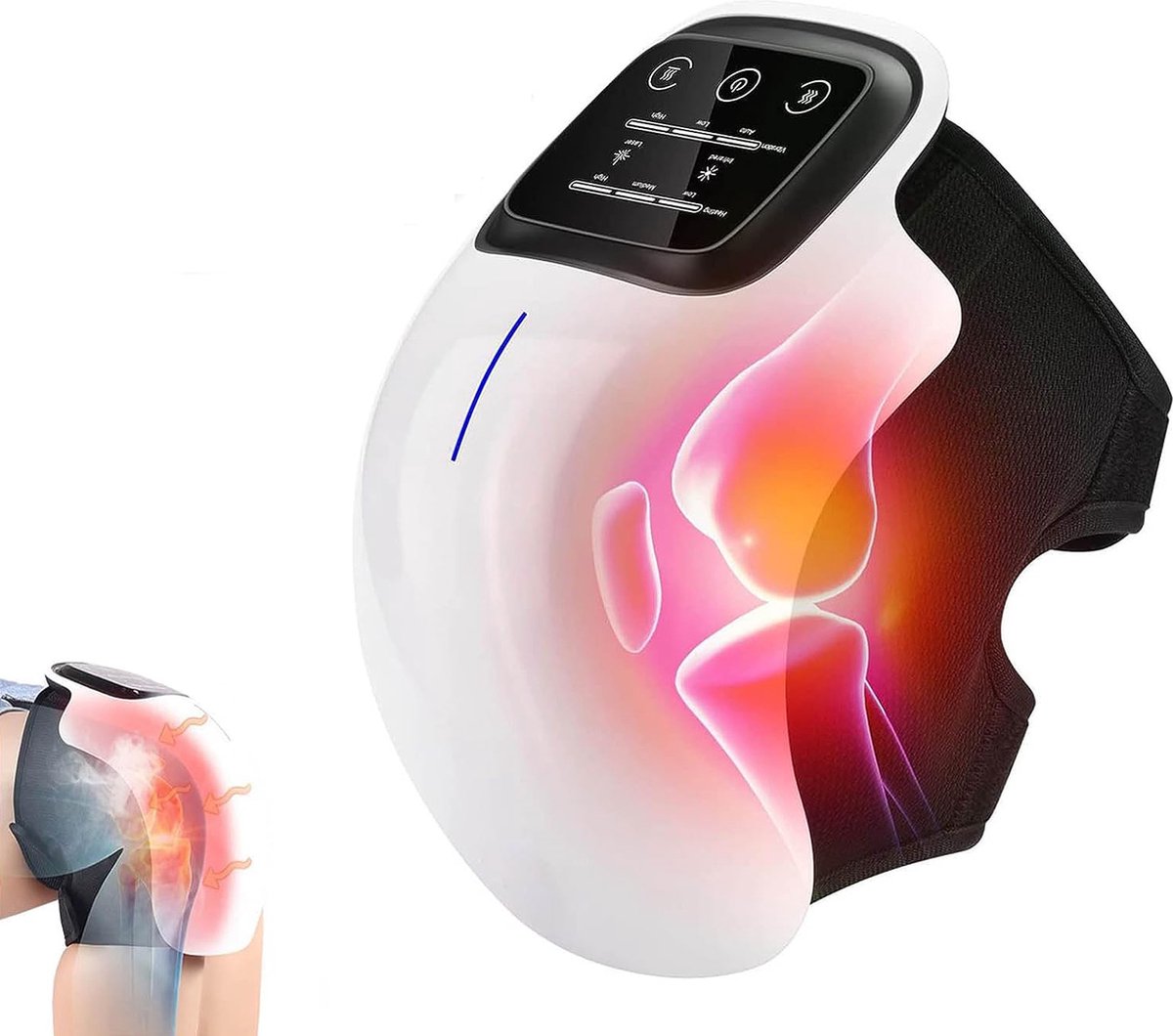 Crynuo Kniemassage Apparaat - Pijnbestrijding - Knie massage - Wit - ABS