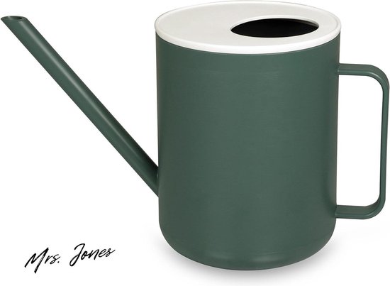 Waterkan/sapkan transparant/roze met een inhoud van 1.75 liter kunststof met handvat