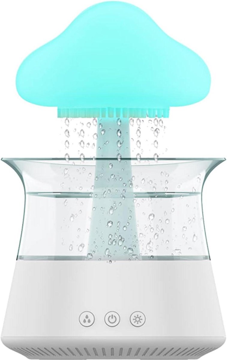 Goedkoopste Regenwolken luchtbevochtiger aromatherapie diffuser-etherische oliën bureaufontein thuis nachtkastje - ontspannende stemming - wit .