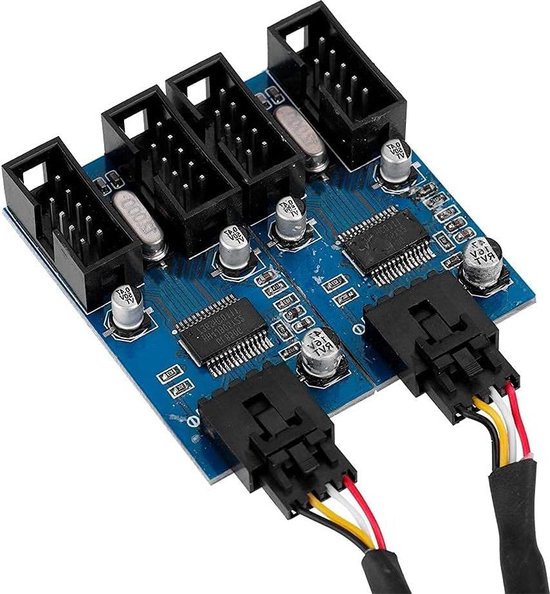 Content in HTML | Moederbord USB Header 9-Pins Splitterkabel - 1 tot 4 ...