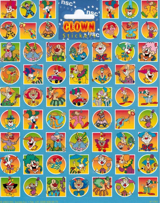 Clown stickers deals