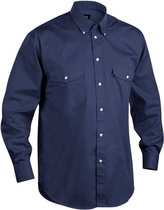 Blåkläder 3230-1135 Twill Overhemd Marineblauw maat L