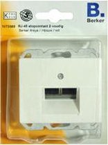 BERKER M2 wandcontactdoos - 2x RJ-45 - Inbouw - Crème