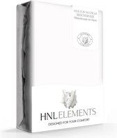 HnL Living - Molton - Topper - Katoen - 90 x 200 cm - Wit