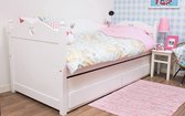 Lilli Furniture - Emma bedbank met uitschuifbaar logeerbed en 2 lades - inclusief 2 koudschuim matrassen - 90x200cm en 90x190cm - inclusief 2 lattenbodems -  wit