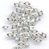 Eyelets Diamond - 500 Stuks - 6mm – Zilverkleurig - Leuke hechtingen te gebruiken bij kaartenmaken, scrapbooking en andere creatieve hobbies