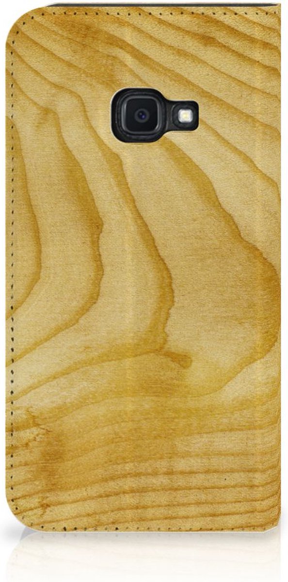 Samsung Galaxy Xcover 4s Book Wallet Case Licht Hout