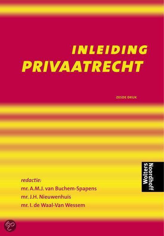 Inleiding Privaatrecht - none | Do-index.org