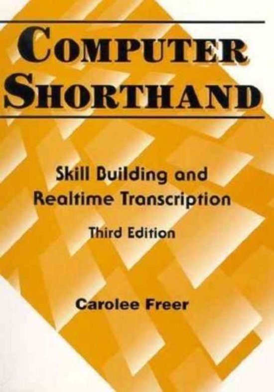 Computer Shorthand | 9780133979282 | Carolee Freer | Boeken | bol.com