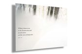 Premium Aluminium - Foto op aluminium - Tekst: Whoever believes in me, as the Scripture has said, out of his heart will flow rivers of living water (40 x 60cm)