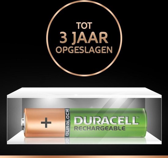 Duracell NiMH stay oplaadbare DX2400 AAA bl/2