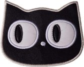 Banned Patch Cute Cat Zwart