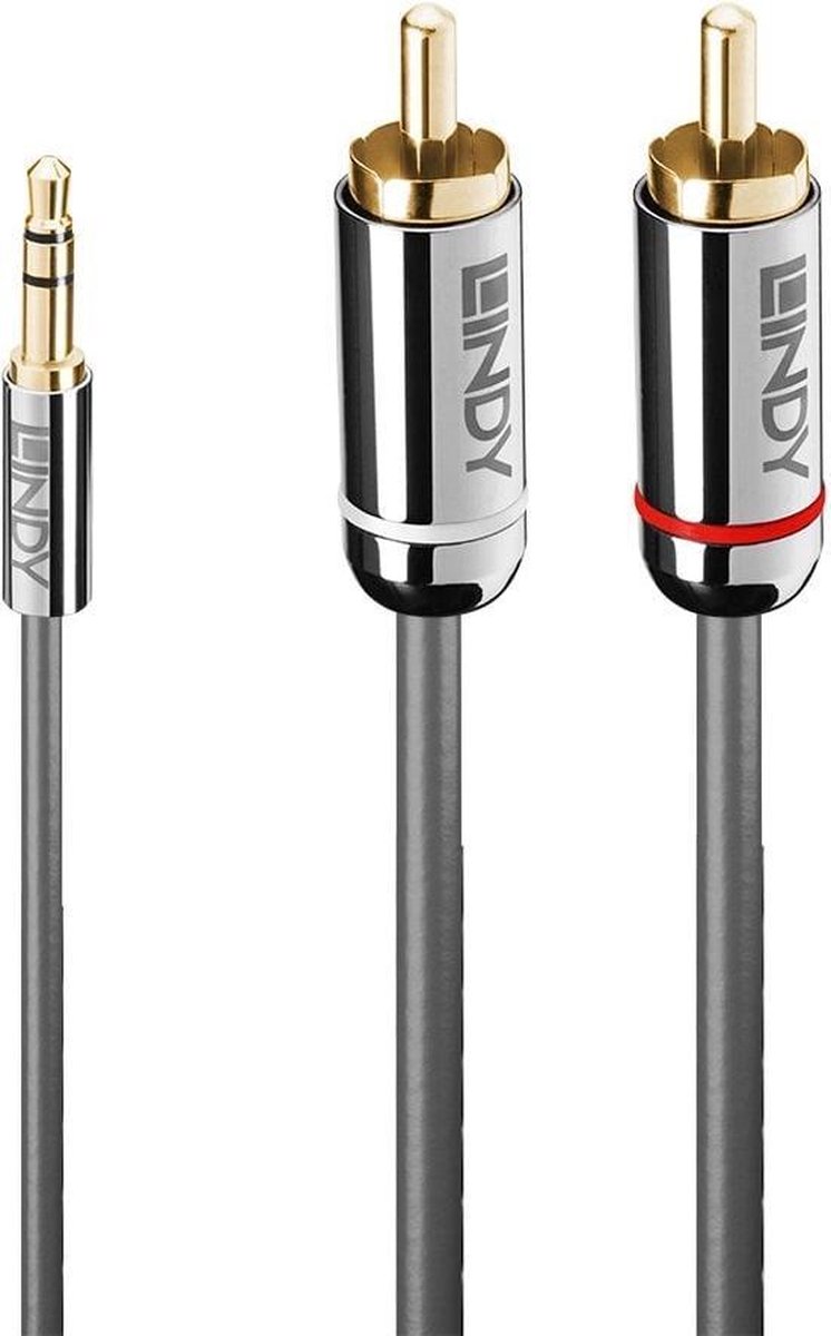 Lindy Audiokabel an Phono 3.5mm Cromo line 3m