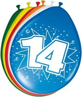 24x Ballons décoration 14 ans