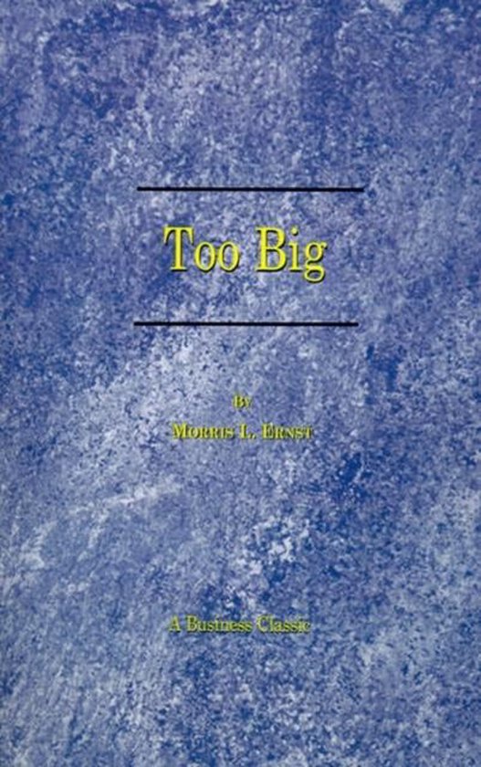 Too Big - cover