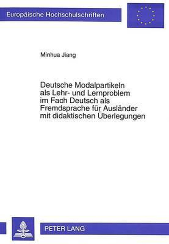 Deutsche Modalpartikeln ALS Lehr- Und Lernproblem Im Fach De ... - cover