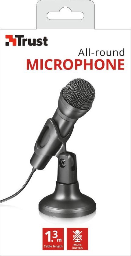 Commotie breedtegraad Kinderachtig Trust ALL-ROUND MICROPHONE pc microfoon | bol.com