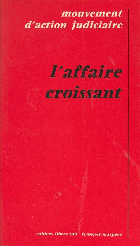 L'affaire Croissant - cover