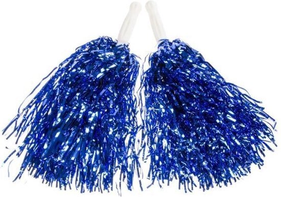 Lg-Imports Pompons Cheerleader Bleu