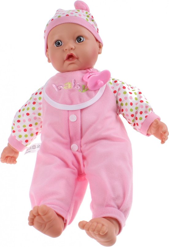 Toitoys Babypop Baby Cute 40 Cm Roze 3delig