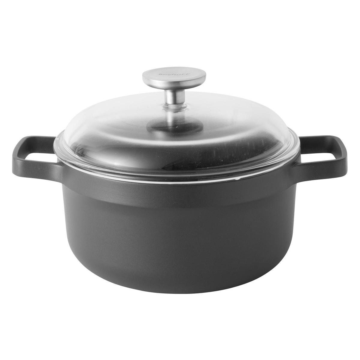 Braadpan 24 cm incl. glazen deksel - Aluminium - BergHOFF | Gem