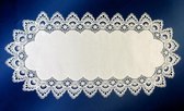 Tafelkleed - Grofkant - off White - room wit - Loper 110 cm - 8139