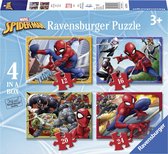 Ravensburger puzzel Spiderman - 12+16+20+24 stukjes - kinderpuzzel