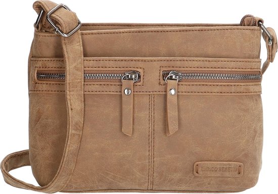 Enrico Benetti Noumea crossbody tas camel