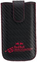 Red Bull Racing cover zwart + rood logo Apple iPhone 4 en soortgelijke telefoons